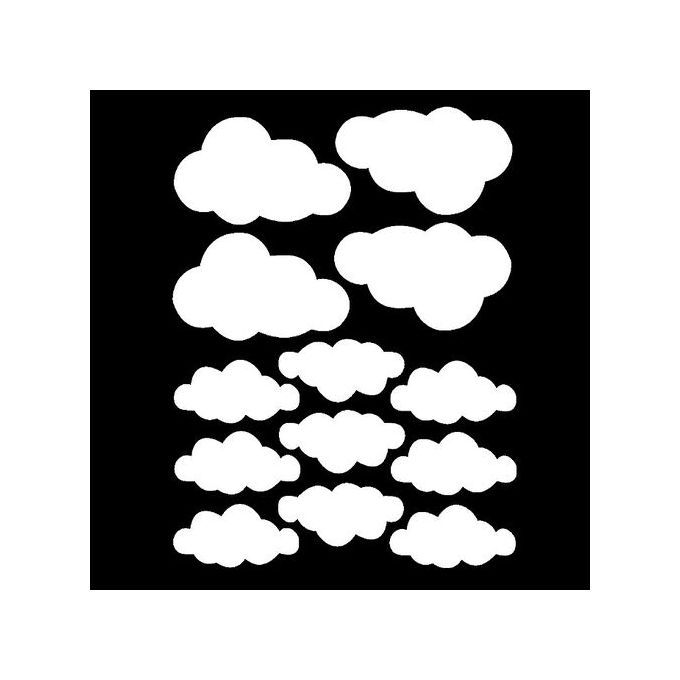 Cloud Wall Stickers Children Bedroom Nursery Wall Decal Home Decoration-White