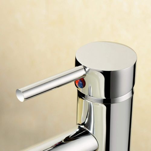 Single Tall Lever Tap Chrome Plated Basin Tap