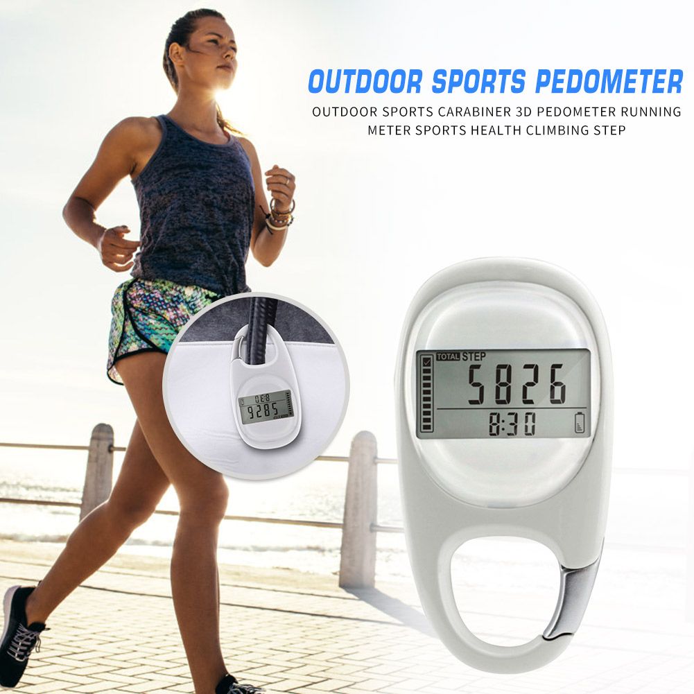 Digital 3d Carabiner Pedometer Outdoor Step Not Specified
