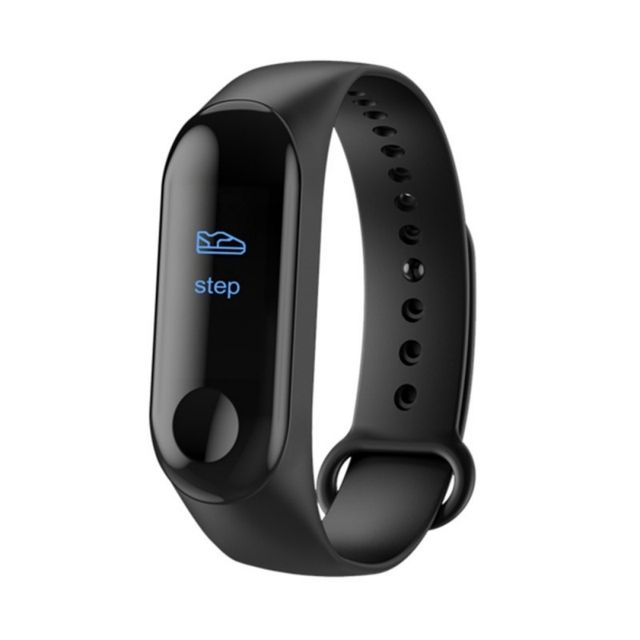 Sports Step Counter Smartwatch Pressure Heart Rate Black