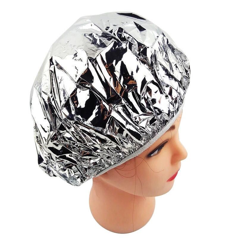 Shower Cap Heat Insulation Aluminum Foil Hat Elastic