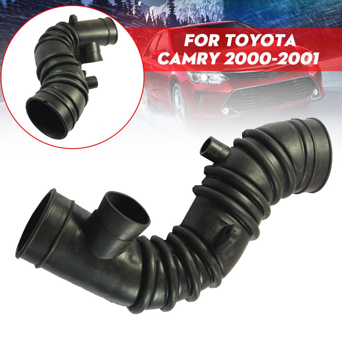 Engine Air Intake Flow Hose Rubber Tube Pipe For Toyota Camry 2000-2001