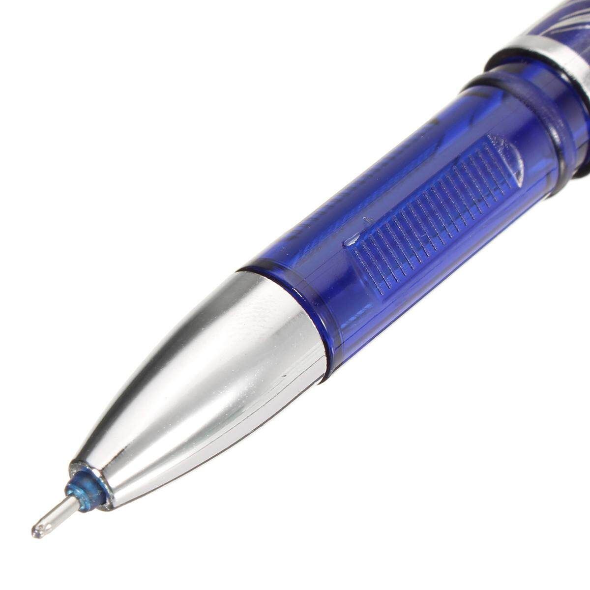 12pcs Slim 0.5mm Magic Erasable Pen Pen Blue Ink Pen Office Stationery