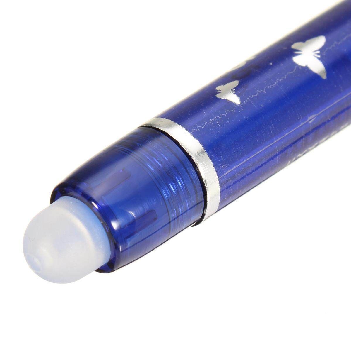 12pcs Slim 0.5mm Magic Erasable Pen Pen Blue Ink Pen Office Stationery