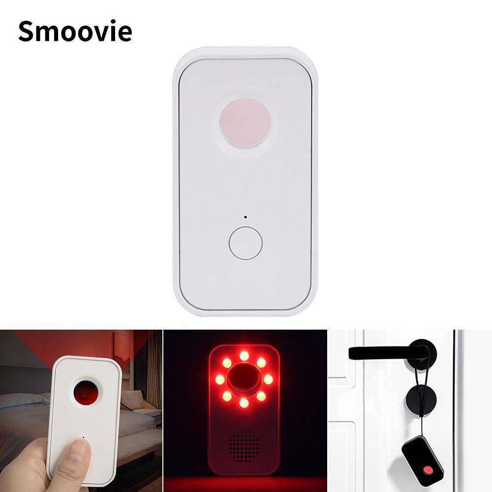 Smoovie Multifunctional Infrared Detector Camera Scanner Anti-theft Anti-sneak Shot Pir Sensor Light Alarm Sound  Light Alarm Vibration Sensing Alarm Device Household Merchandises