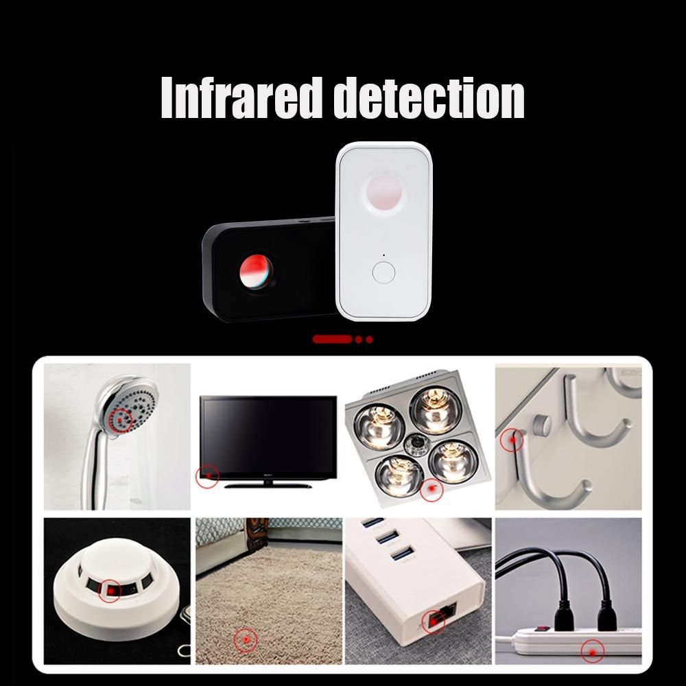 Smoovie Multifunctional Infrared Detector Camera Scanner Anti-theft Anti-sneak Shot Pir Sensor Light Alarm Sound  Light Alarm Vibration Sensing Alarm Device Household Merchandises