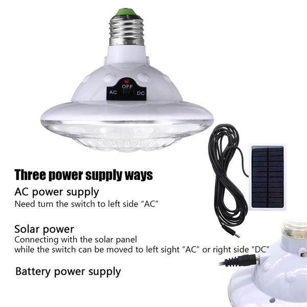 22LED Solar Lamp Outdoor Indoor Hooking Camp Garden Lighting Remote Rechargeable With Solar Panel