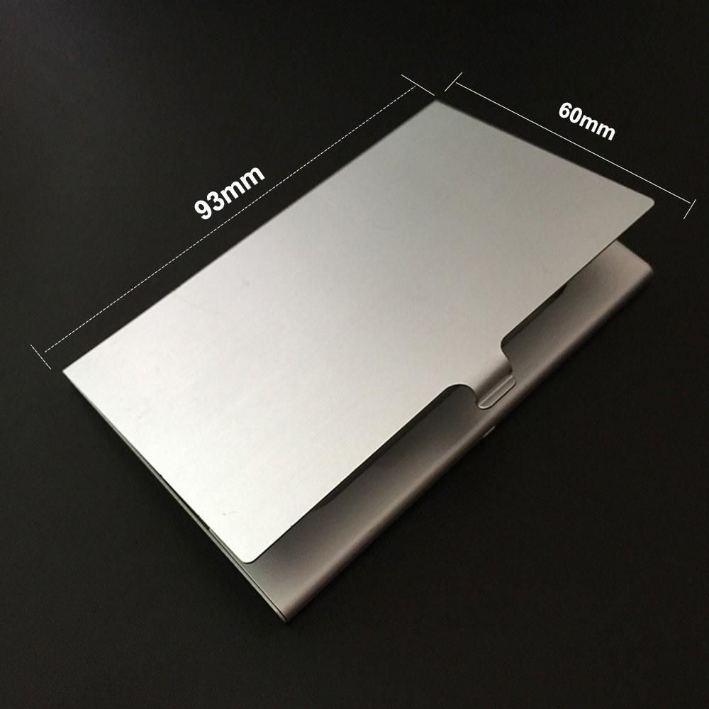 Metal business card case