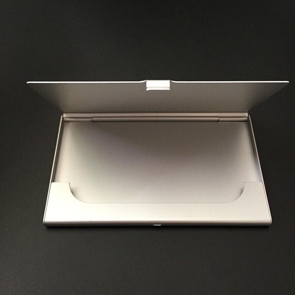 Metal business card case