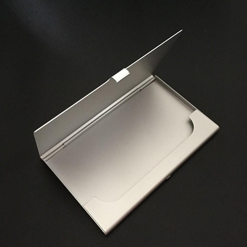Metal business card case