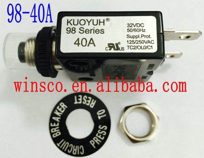 NEW Cap 98 KUOYUH CIRCUIT 40A 100% BREAKER Waterproof