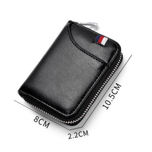 Card Holder,Credit Card And Cash Wallet,PU Leather Card Wallet（Black）
