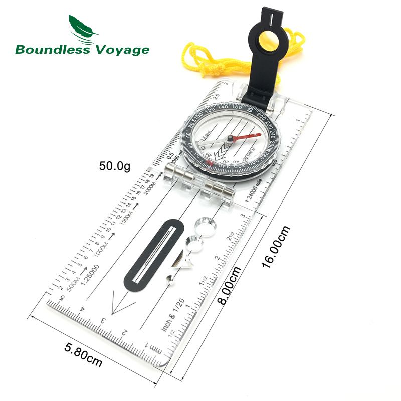 Boundless Voyage Multifunction Outdoor Survival Camping Map
