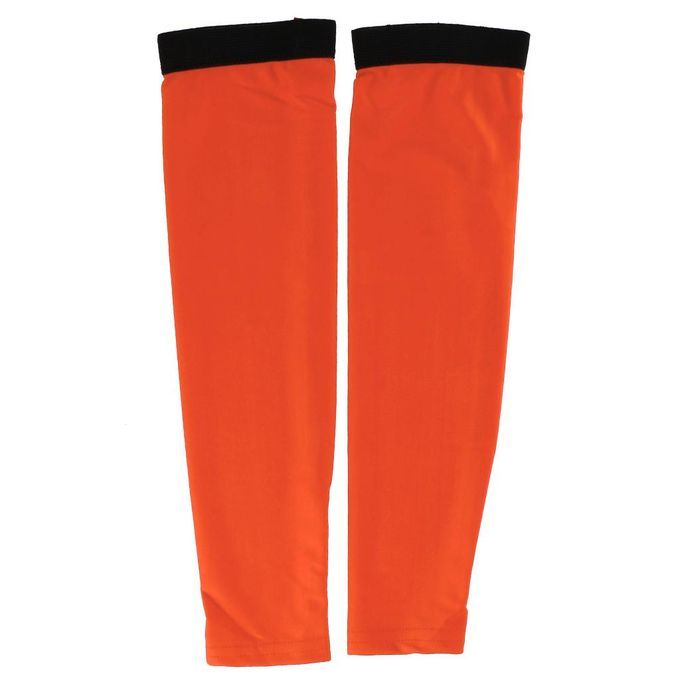 2x Bike Golf Hiking Arm Sleeves Cuff Cover Sun UV Protection - Orange