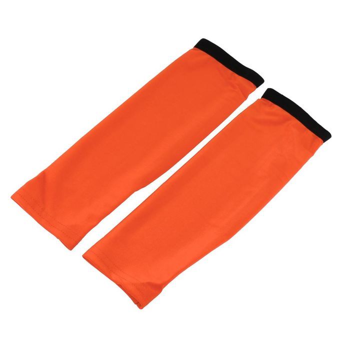 2x Bike Golf Hiking Arm Sleeves Cuff Cover Sun UV Protection - Orange