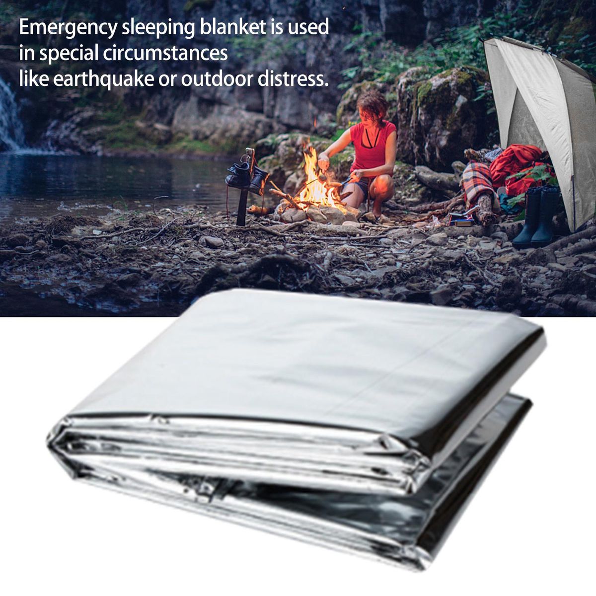 Emergency Blanket Survival Blanket Camping Tent Thermal Waterproof Outdoor Emergency Equipment 5pcs