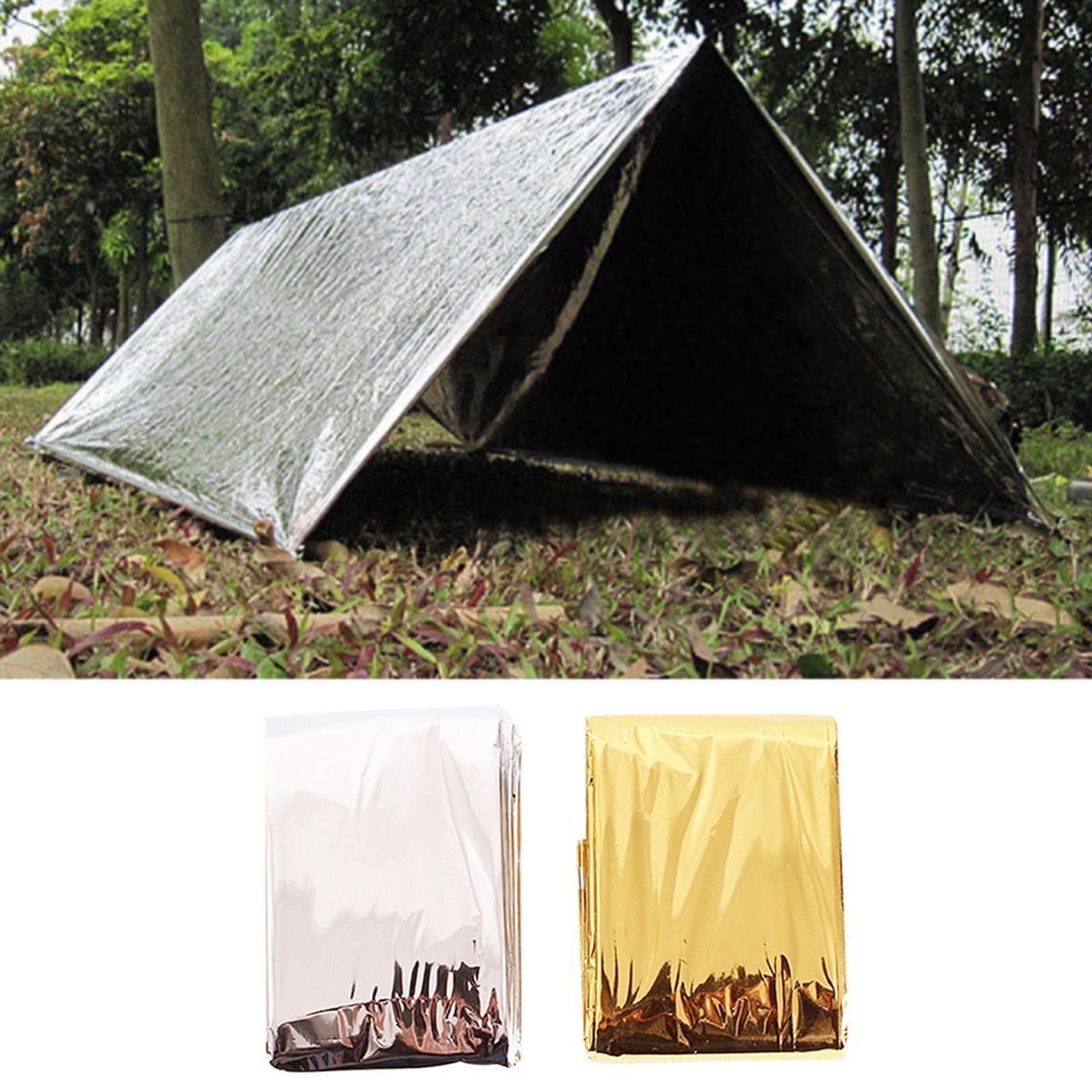 Emergency Blanket Survival Blanket Camping Tent Thermal Waterproof Outdoor Emergency Equipment 5pcs