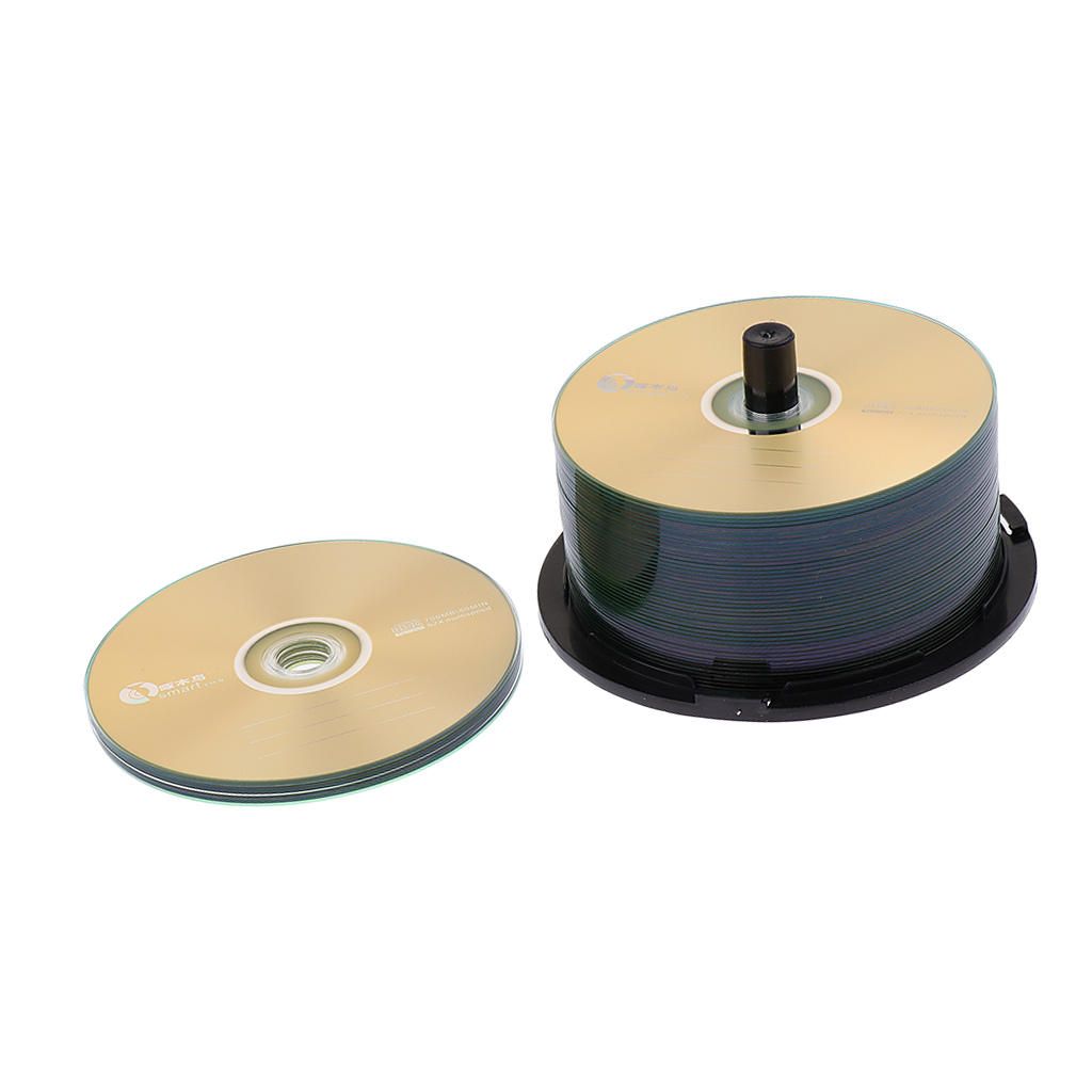 50Pcs Blank CD-R Recordable Discs Spindles 1-52x 700MB
