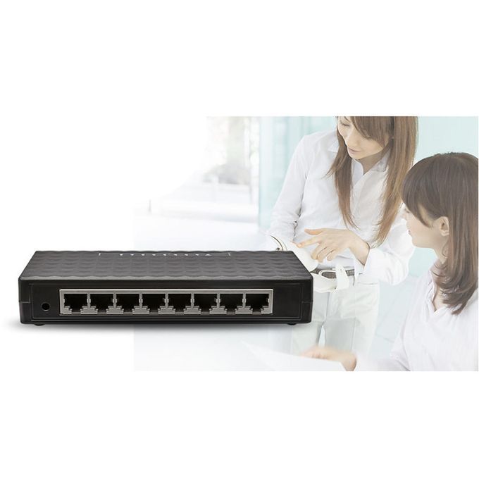 8-Port 1000Mbps Ethernet Network Switch Desktop Fast LAN Adapter UK