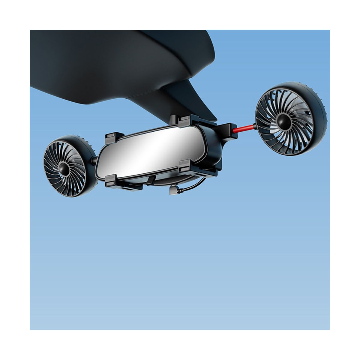 Car Fan Universal Dual Head USB Car Electric Fan Car Accesso