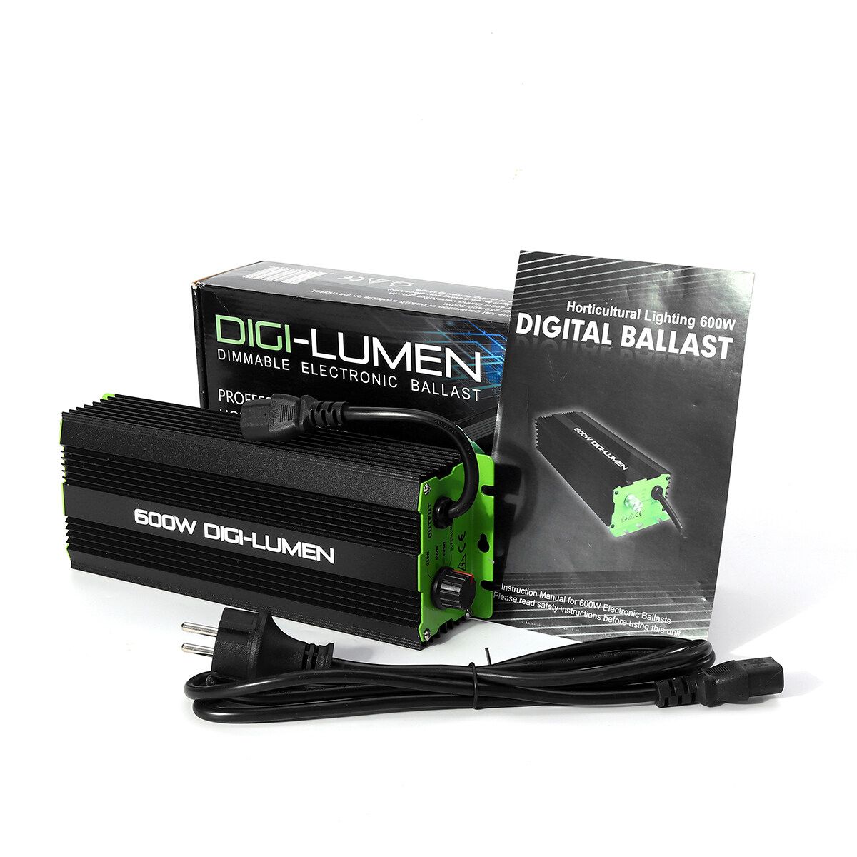 600W Horticulture Electronic Watt Dimmable Digital Grow Light Ballast For MH HPS