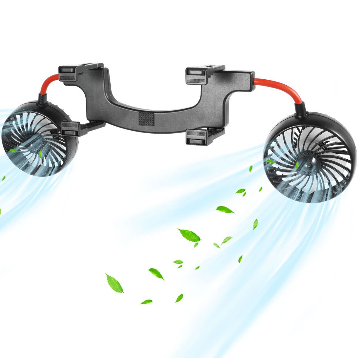 Car Fan Universal Dual Head USB Car Electric Fan Car