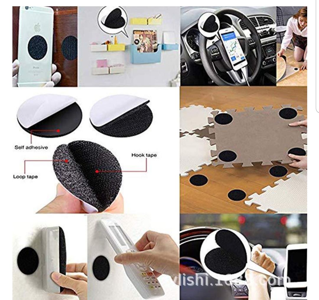 Double Sided Velcro's Self Adhesive Strong Sticky  Tape