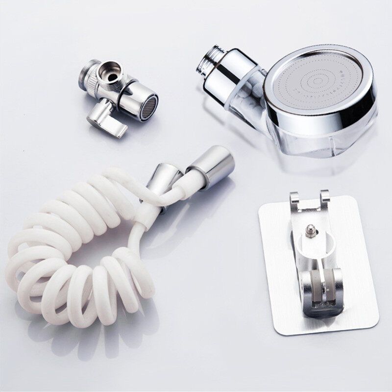 Bathroom Basin Water Tap External Shower Head Hair Wash Flexible Extension Set