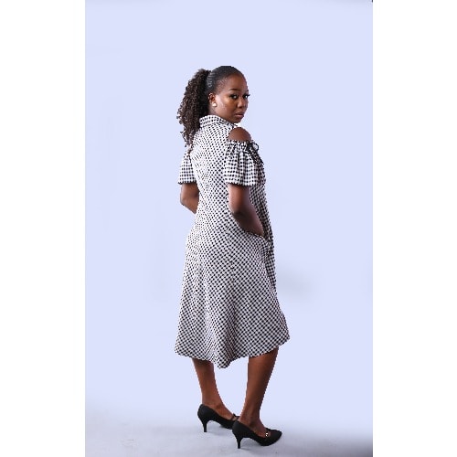 Monochrome Shift Dress