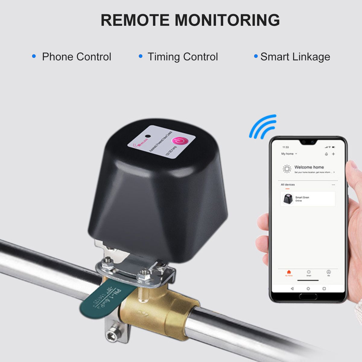 WiFi Smart Water Valve With Timer Water Auto Shutoff Valve
