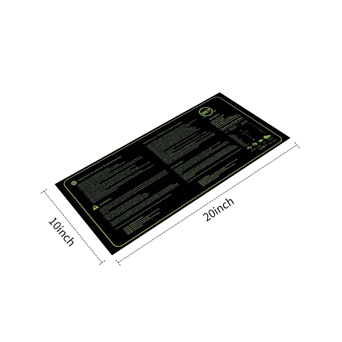 17.5W Seedling Heating Mat Durable Waterproof Flowers Fruits