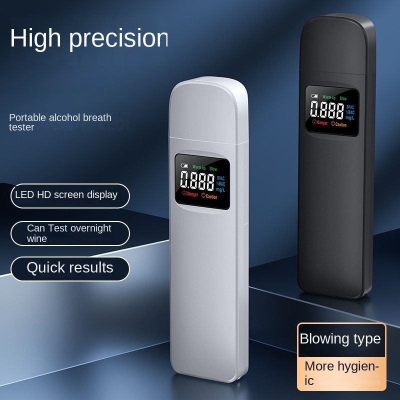 2022 Portable Alcohol Tester Is A Special Breathalyzer For Drinking And Driving. Small And Mini