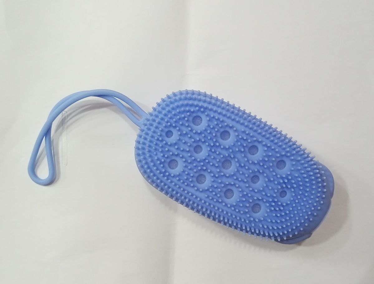 Silicone Body Scrubber Bath Sponge (Blue)