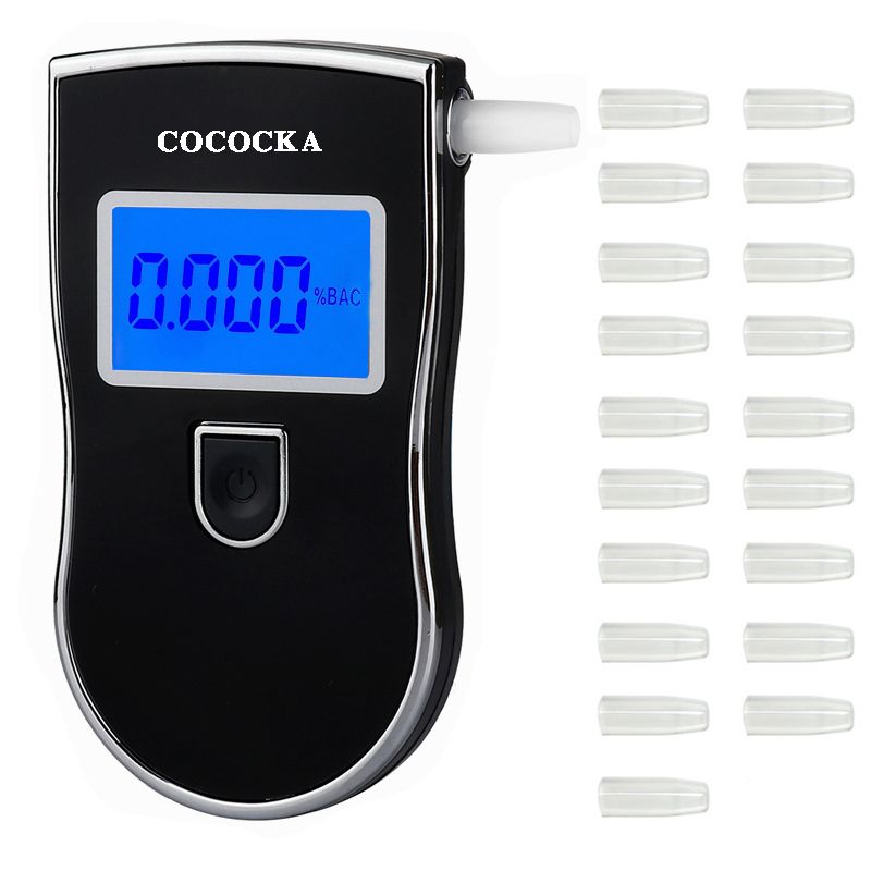 High Accuracy Alcohol Tester Breathalyzer Alcometer Alcotest Remind Driver Safety Roadway