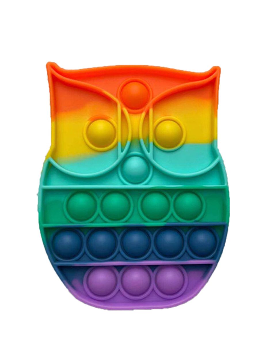 Fidget Reliver Stress Toys Rainbow Push Pop Bubble