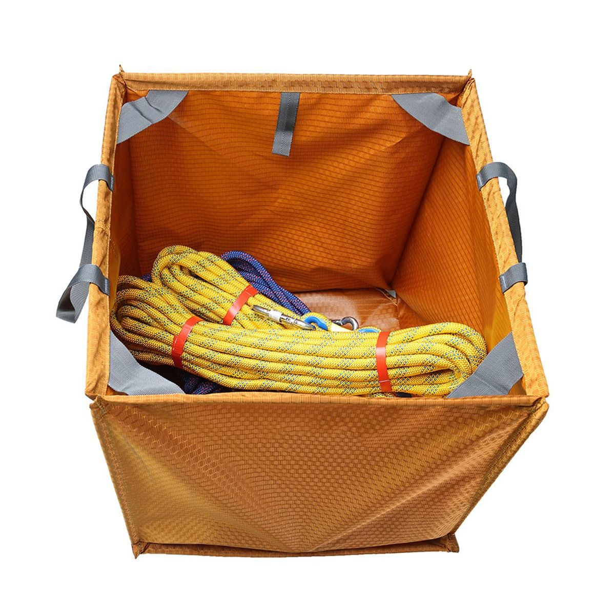 Storage Basket Waterproof Rope Storage Basket Yellow