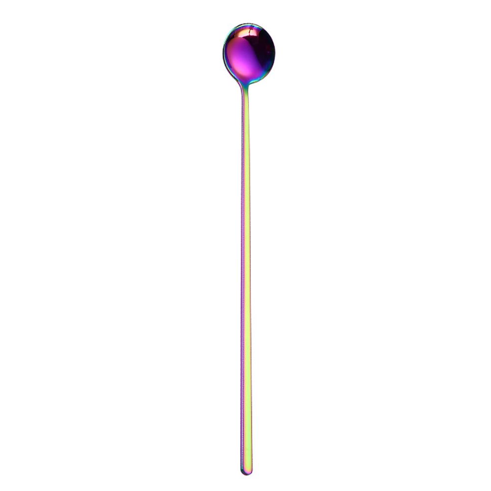 Portable Long Handle Stainless Steel Ice Cream-Multicolor