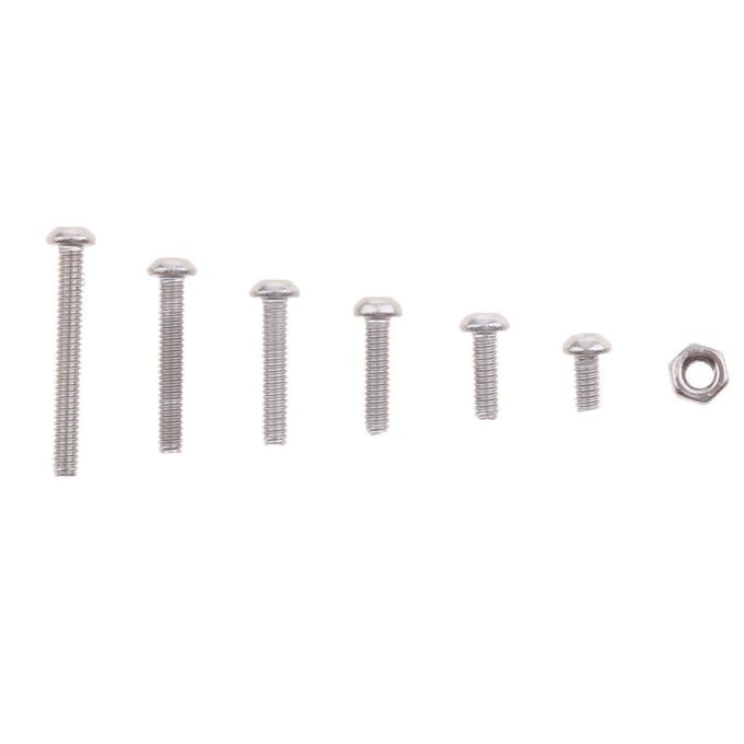 230Pcs M2 Stainless Steel Button Head  Socket Screw Nuts Assortment