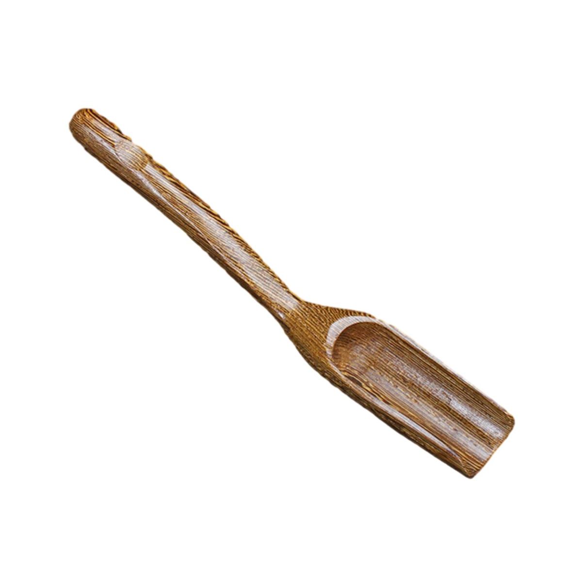 Comfortable Grip Tea Scoop Kung Fu Tea Scoop Long Handled for Loose Ebony