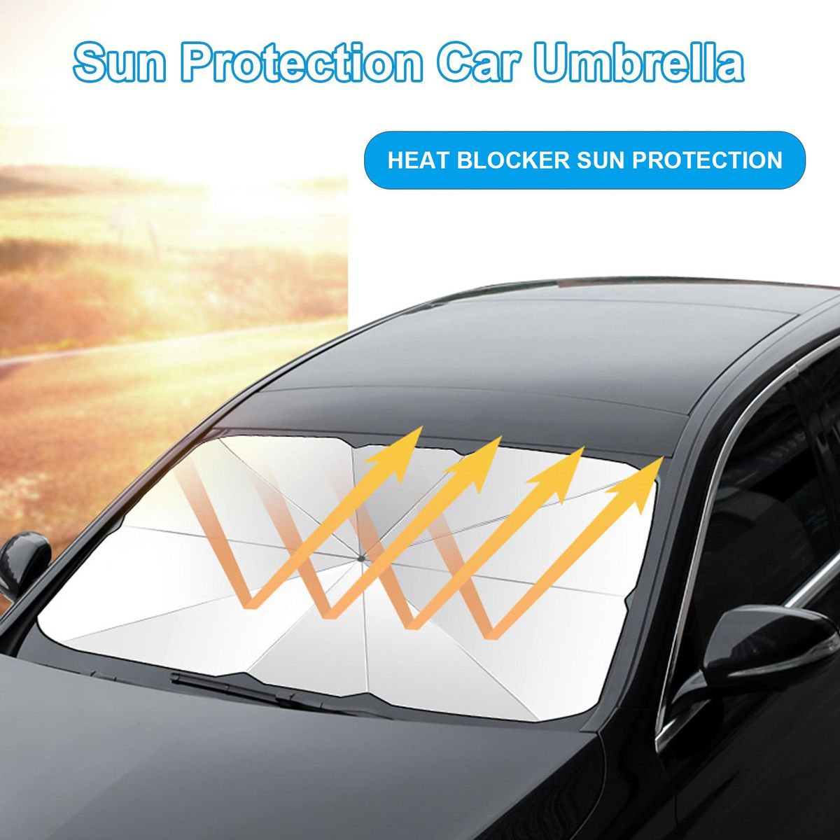 Car Windshield Su-n Shade Umbrella Foldable Car Umbrell-a Cover Block Car Front Window