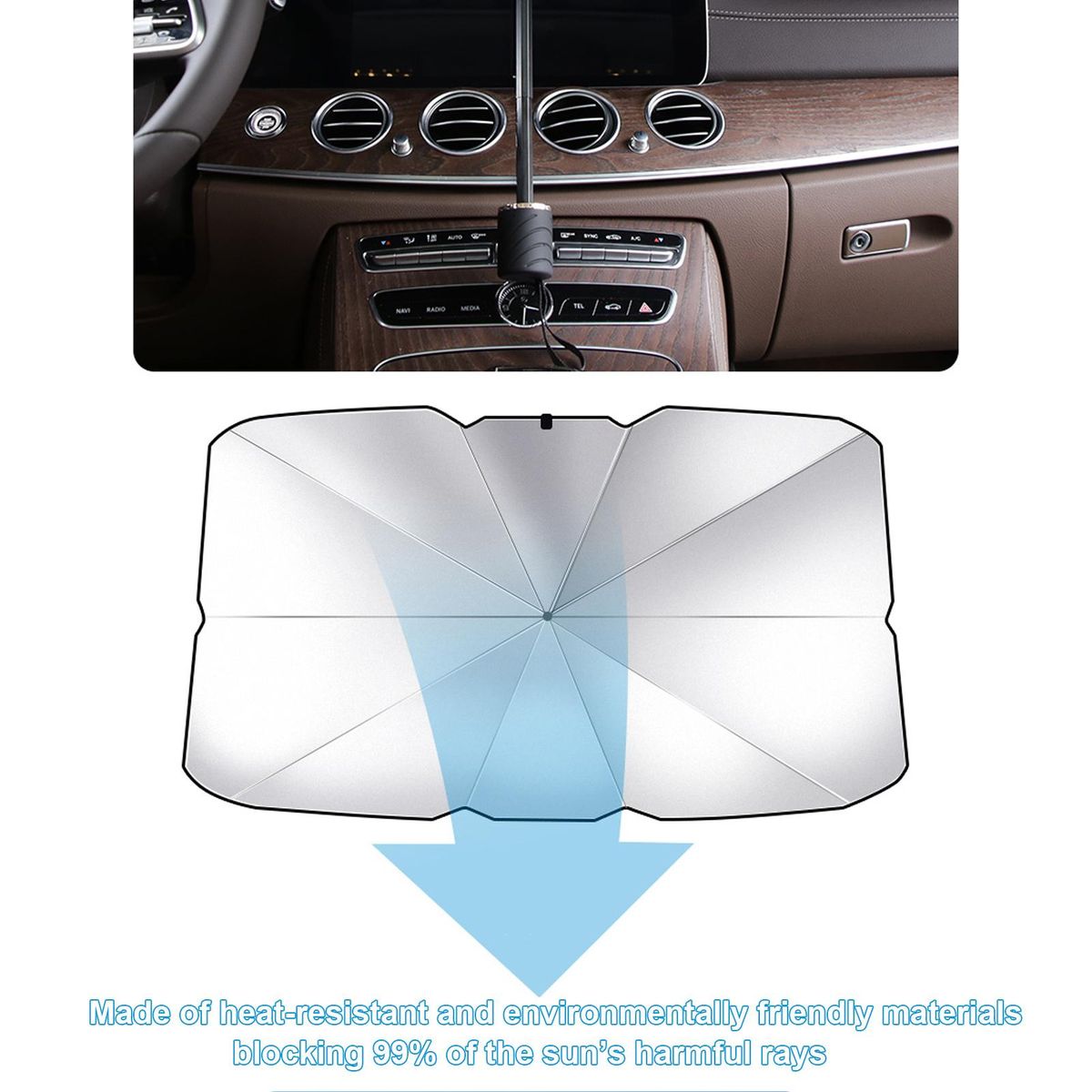Car Windshield Su-n Shade Umbrella Foldable Car Umbrell-a Cover Block Car Front Window
