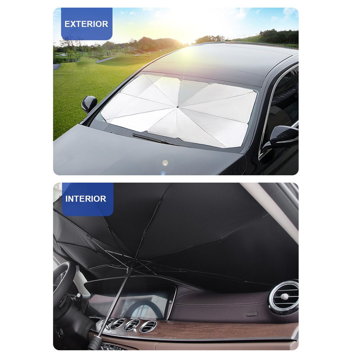 Car Windshield Su-n Shade Umbrella Foldable Car Umbrell-a Cover Block Car Front Window