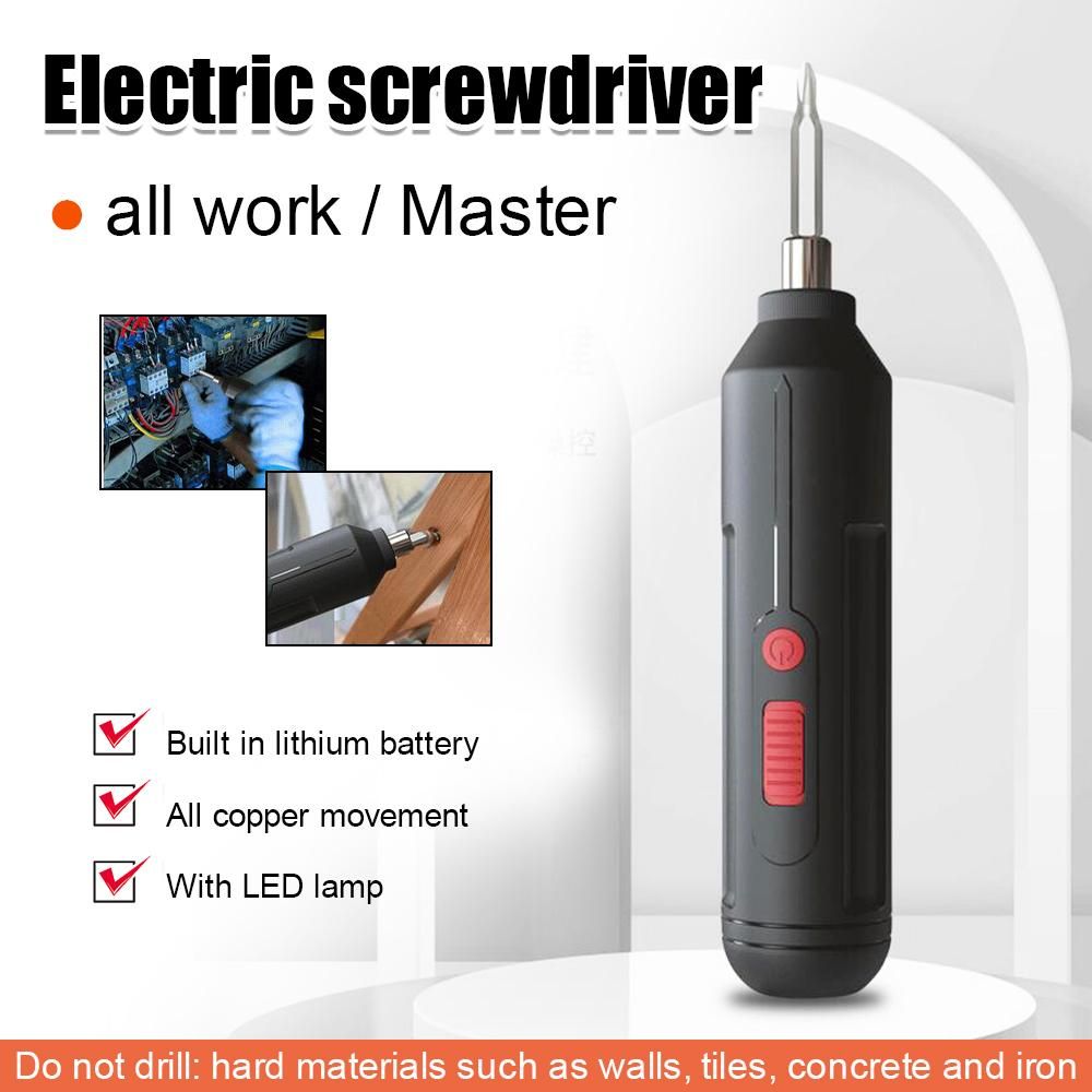Electric Screwdriver Battery Rechargeable Screwdriver Powerful Impact Screwdriver Electric Screw Driver