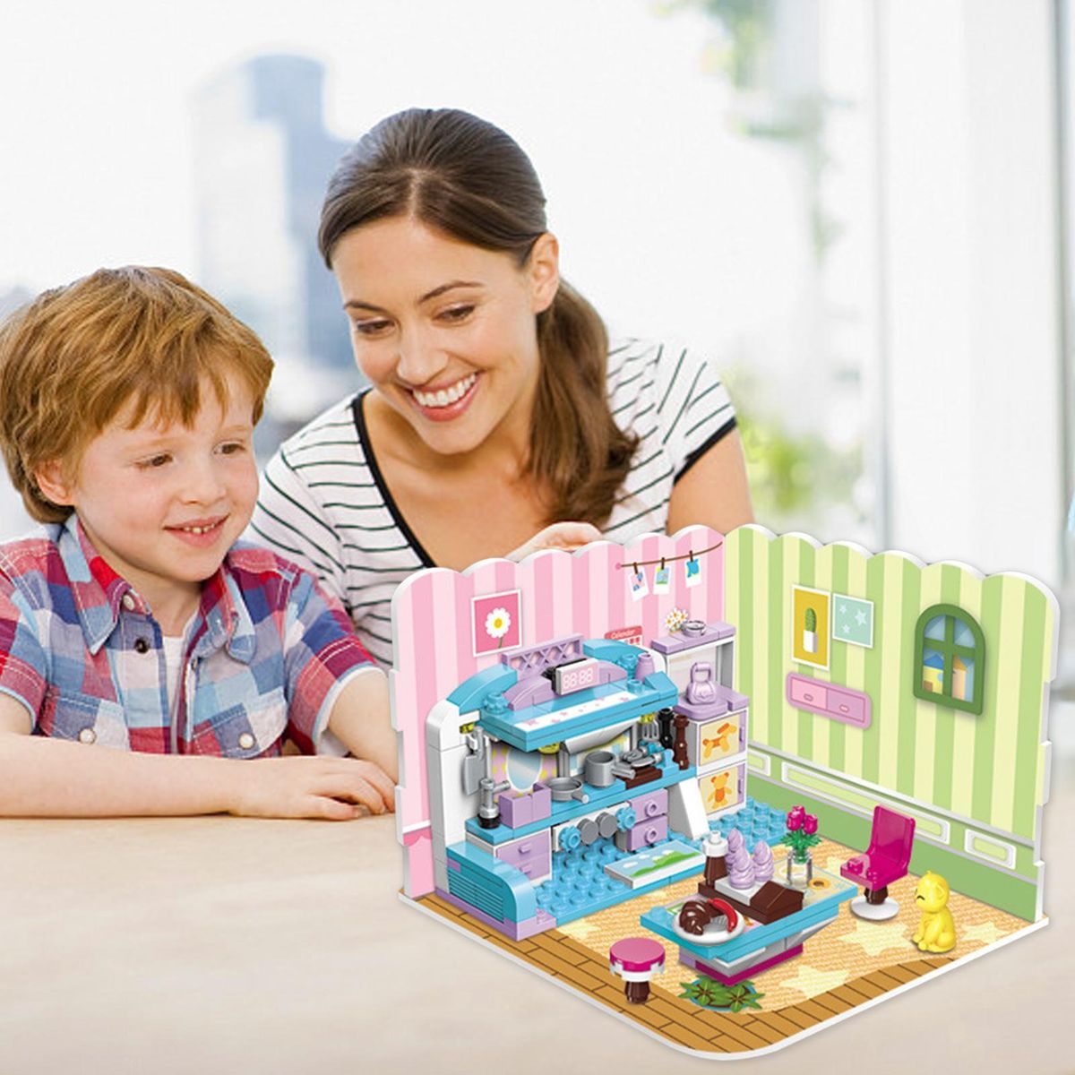 Children's Assembled Toys Enlightenment Three Change Building Blocks Kids Creative Kit