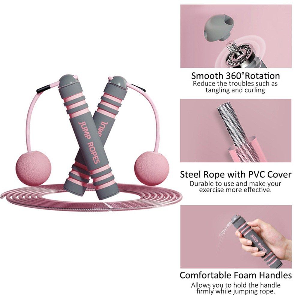 Skipping Rope Children Adults Cordless Jumping Rope Weighted