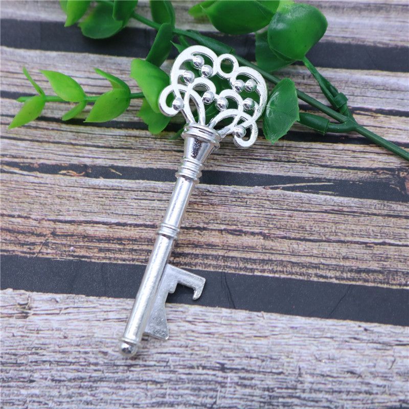 5pc Portable Key Bottle Opener Rose Gold Silver Retro Metal