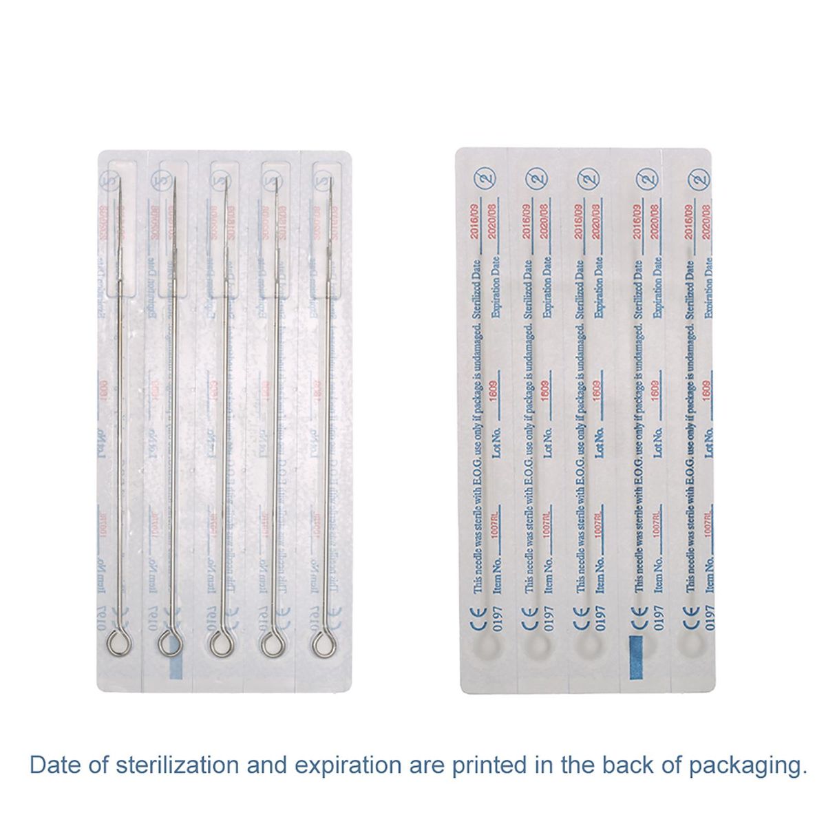 Bestauty 50pcs Mixed Tattoo Needle Set 1RL 3RL 5RL 7RL 9RL Stainless Steel Round Liner Professional Permanent Tattoo Tool Kit