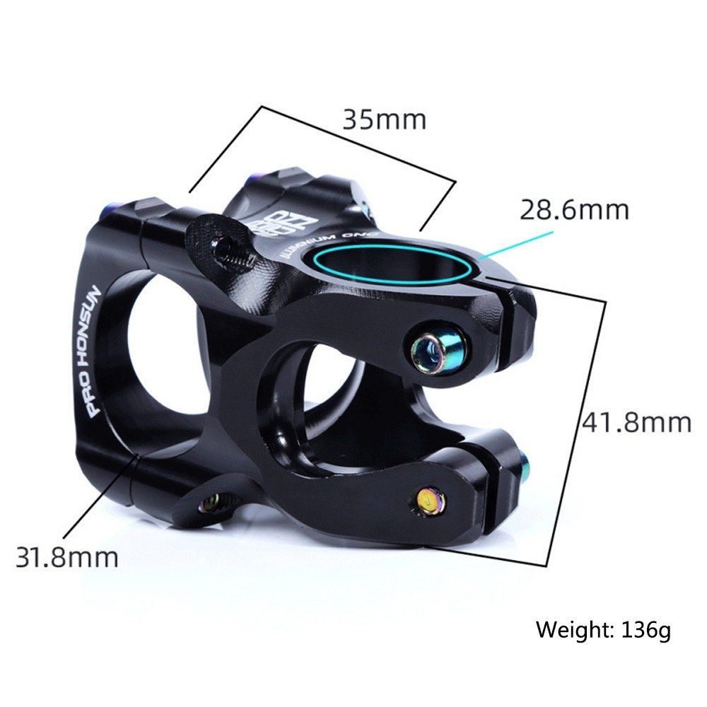 31.8 35mm Stem Mountain Bike Stem Short Handlebar Stem For