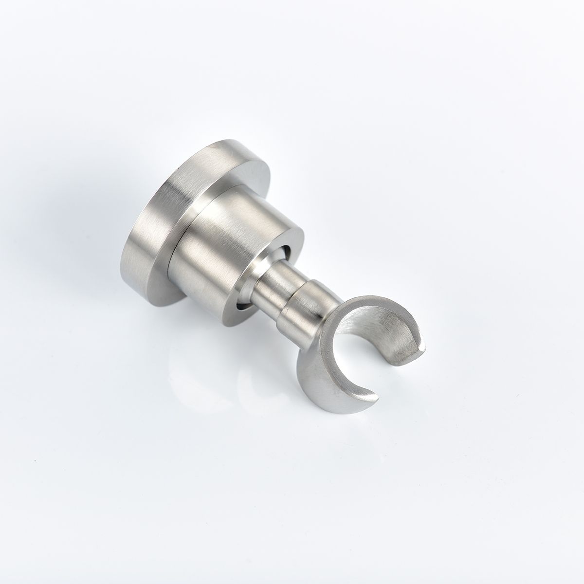 Shower Head Drilling Holder Removable Handheld Showerhead Bracket Brushed, Shower Holder,Round,ST31