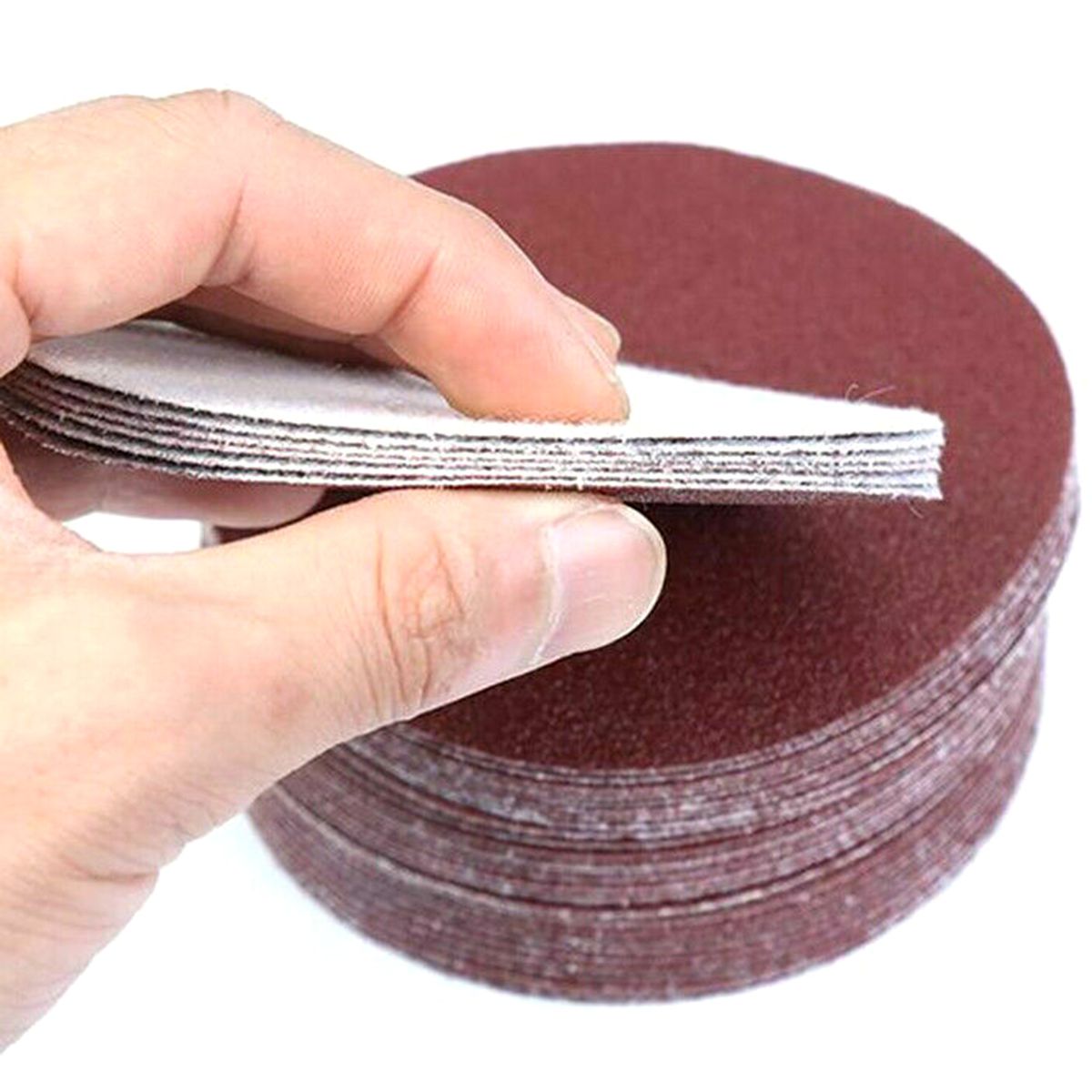 100Pcs 2in High Performance Sanding Disc 80-3000 Grit Rust